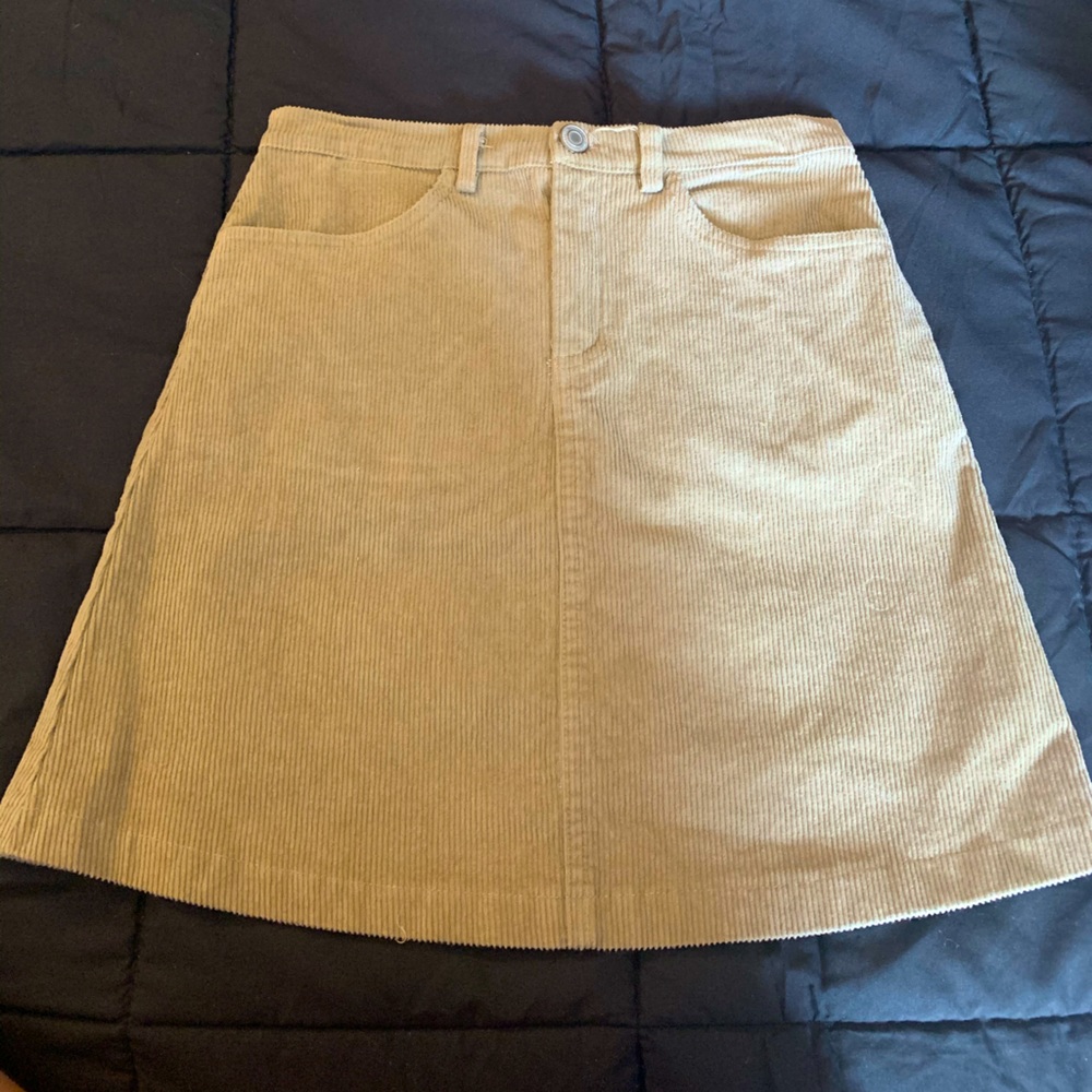 brown brandy melville skirt